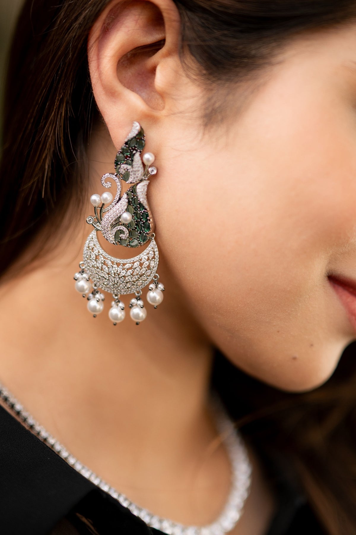 CHLOE GREEN EARRINGS