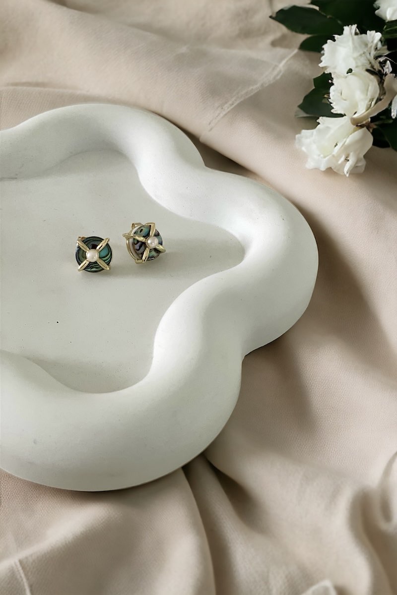 MOTHER OF PEARL EARRING