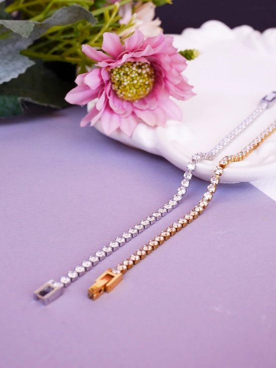 SILVER TENNIS BRACELET