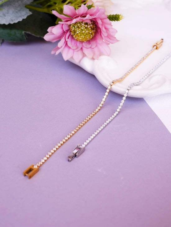GOLD TENNIS BRACELET