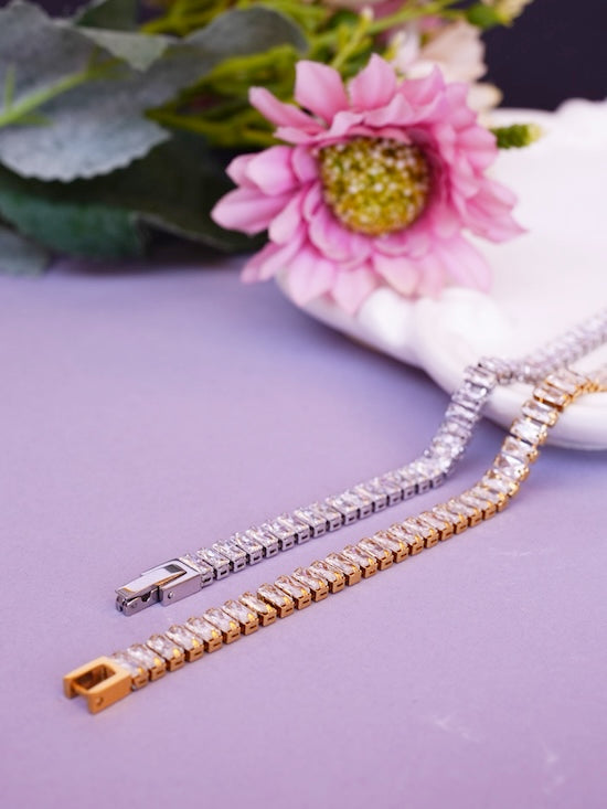 GOLD TENNIS BRACELET