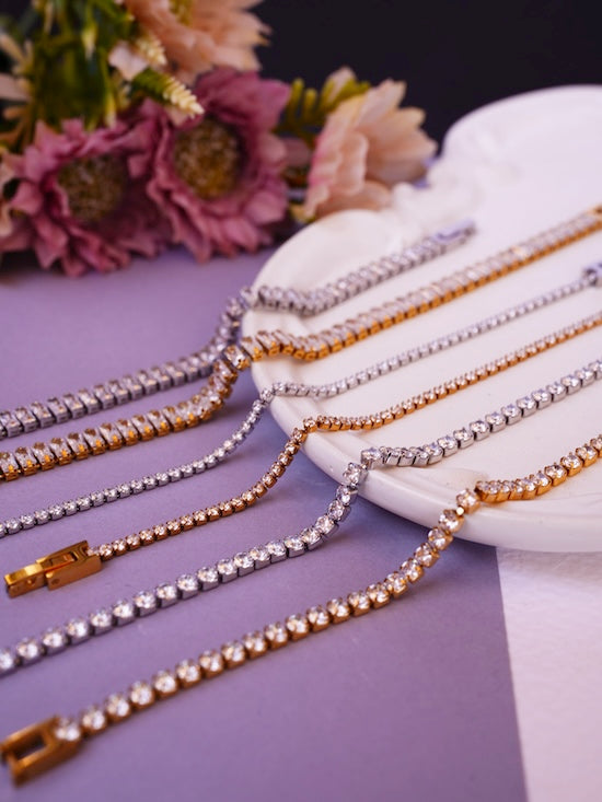 GOLD TENNIS BRACELET
