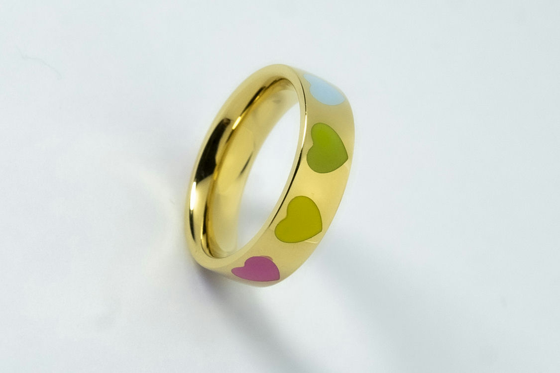 GOLD HEART RING