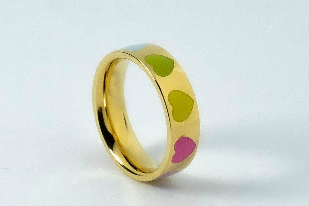 GOLD HEART RING