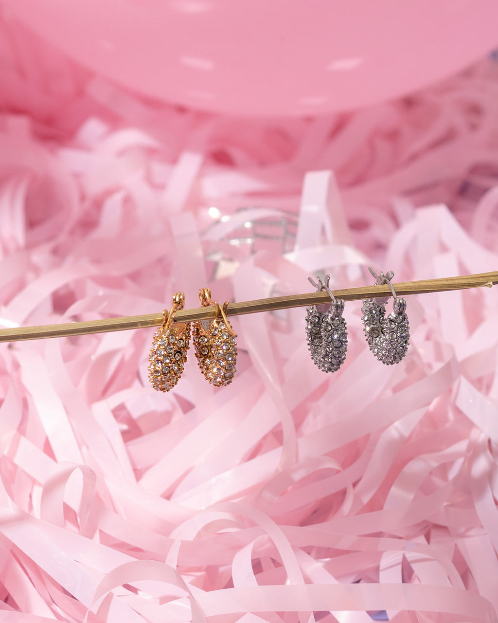 DIAMOND DAZZLE GOLD EARRING