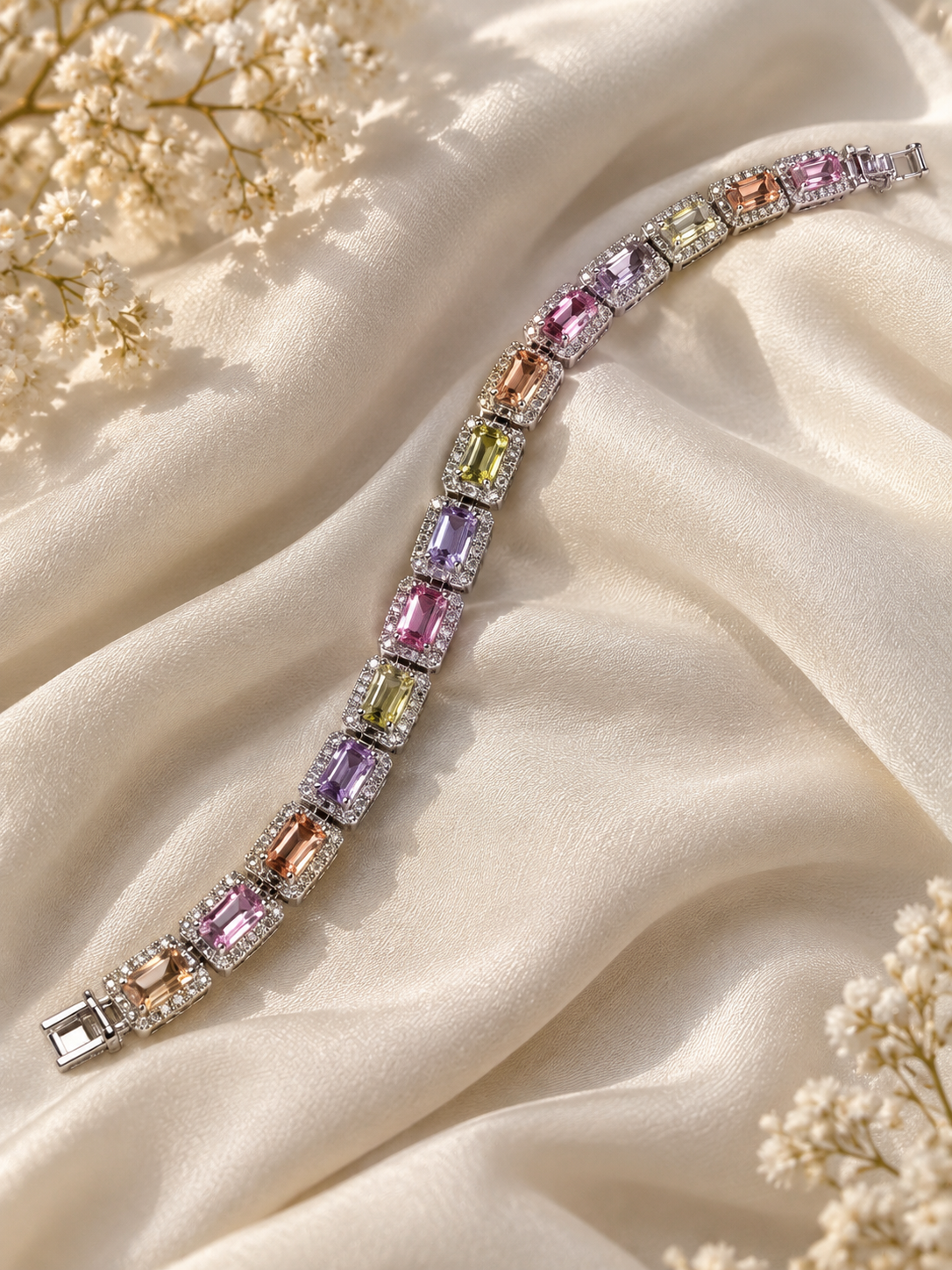 MIRA RAINBOW  TENNIS  BRACELET