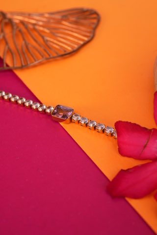 PINK PULSE GOLD BRACELET