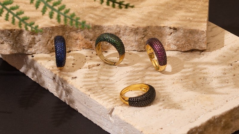 STONE-STUDDED RING