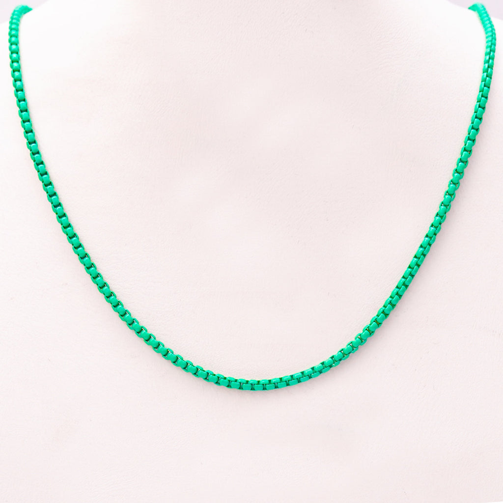 COLOURFUL ROLO CHAIN NECKLACE
