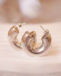 SIENNA SILVER HOOP EARRING