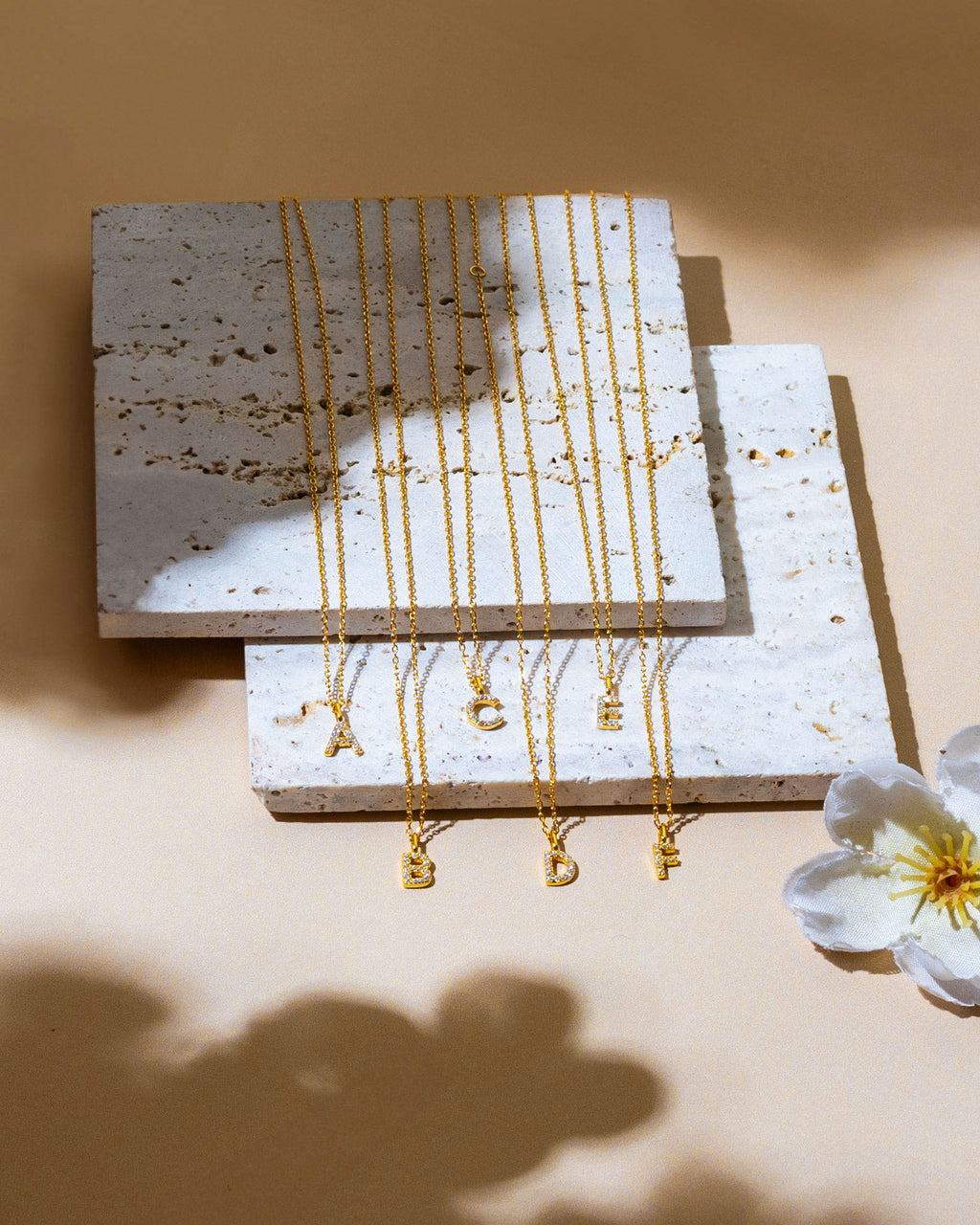 LILY INITIAL GOLD PENDANT