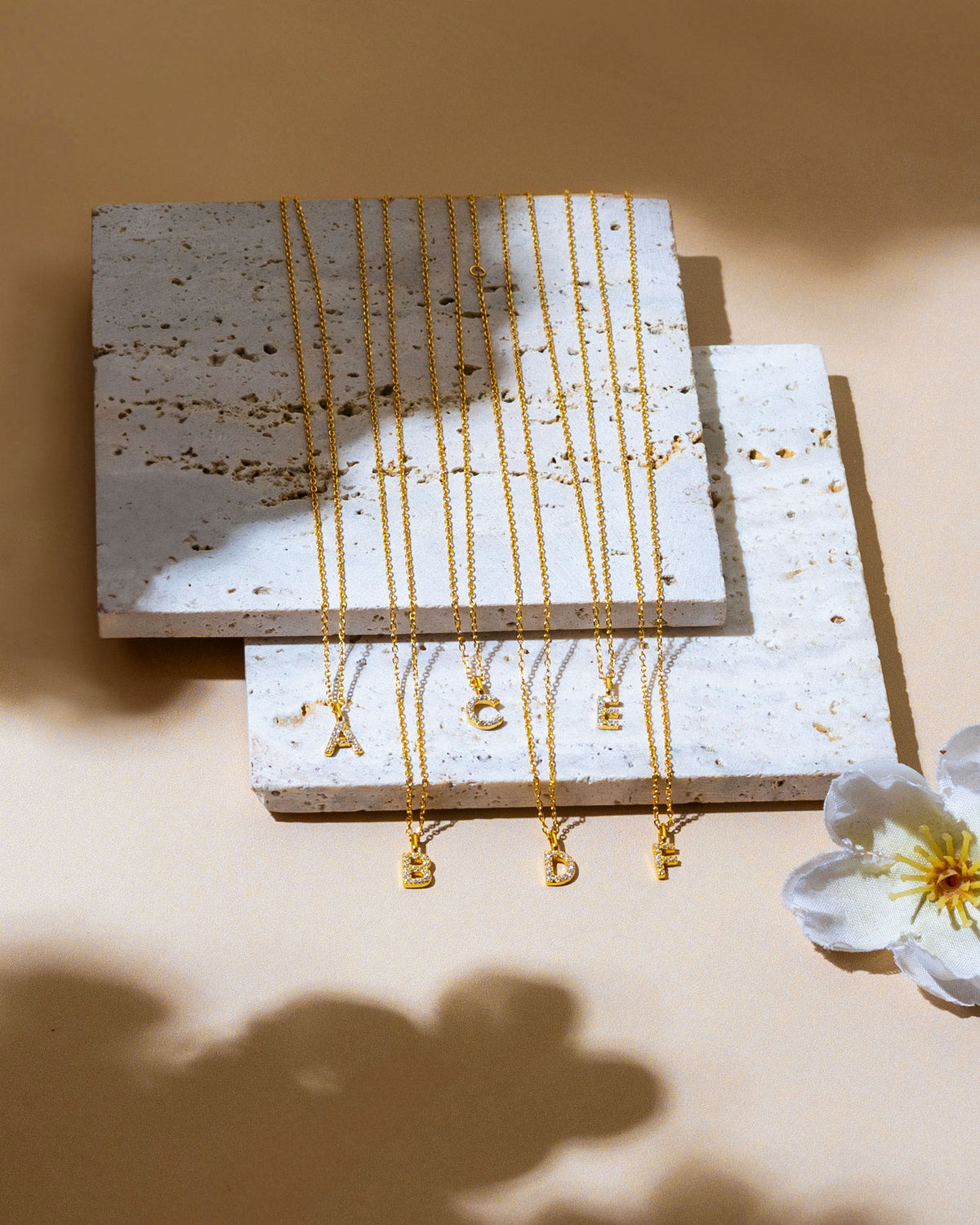 LILY INITIAL GOLD PENDANT