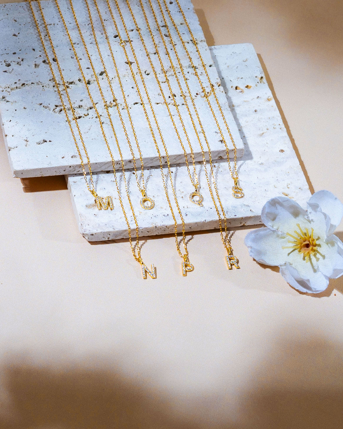 LILY INITIAL GOLD PENDANT