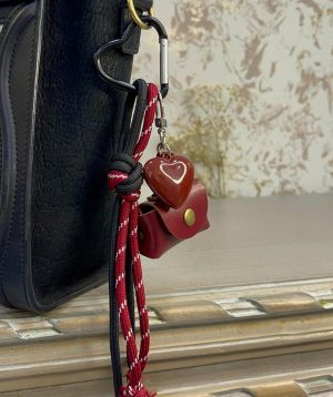 RED HEART BAG CHARM