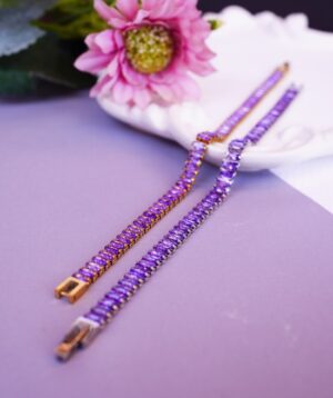 PURPLE TENNIS BRACELET