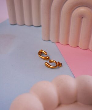 DAINTY DOT GOLD EARRINGS