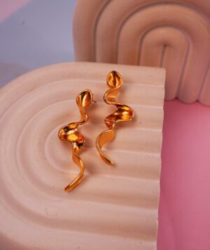 STARRY SPARKLE GOLD EARRINGS