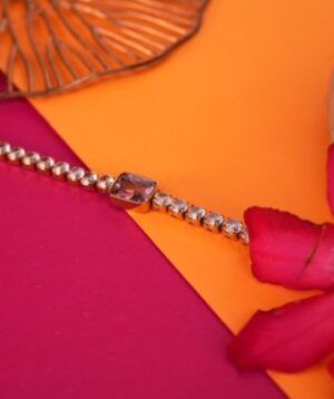 PINK PULSE GOLD BRACELET