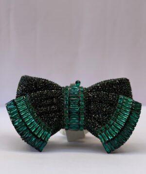 VELOUR BOW CLUTCH